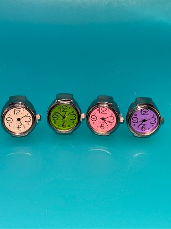 Montre mini à anneau de doigt