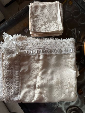 Ensemble nappe rectangulaire chic et élégante