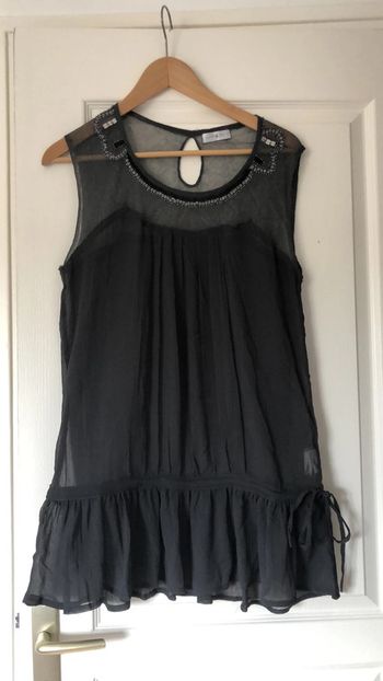 Haut sans manche gris transparent taille 3