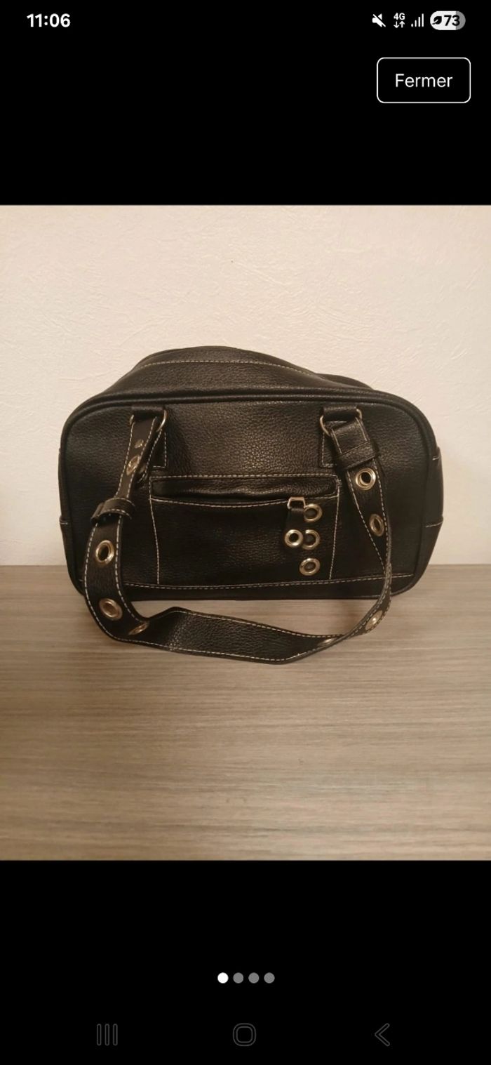 Sac à main similicuir noir