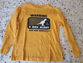 T-Shirt ML T-Rex Dinosaure Inextenso 4 ans