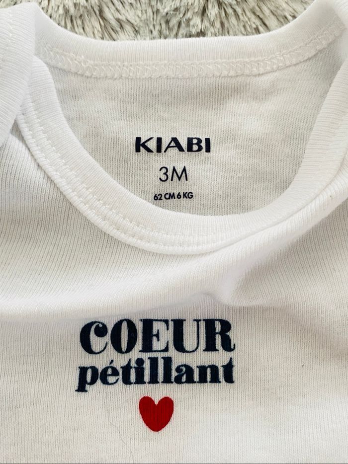 Ensemble 3 pièces Coeur pétillant Kiabi 3 Mois - photo numéro 6