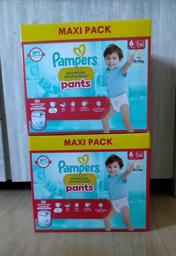 Lot couches pampers premium pants taille 6