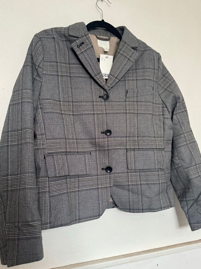 Blazer carreaux boutons droit L H&M - photo numéro 1