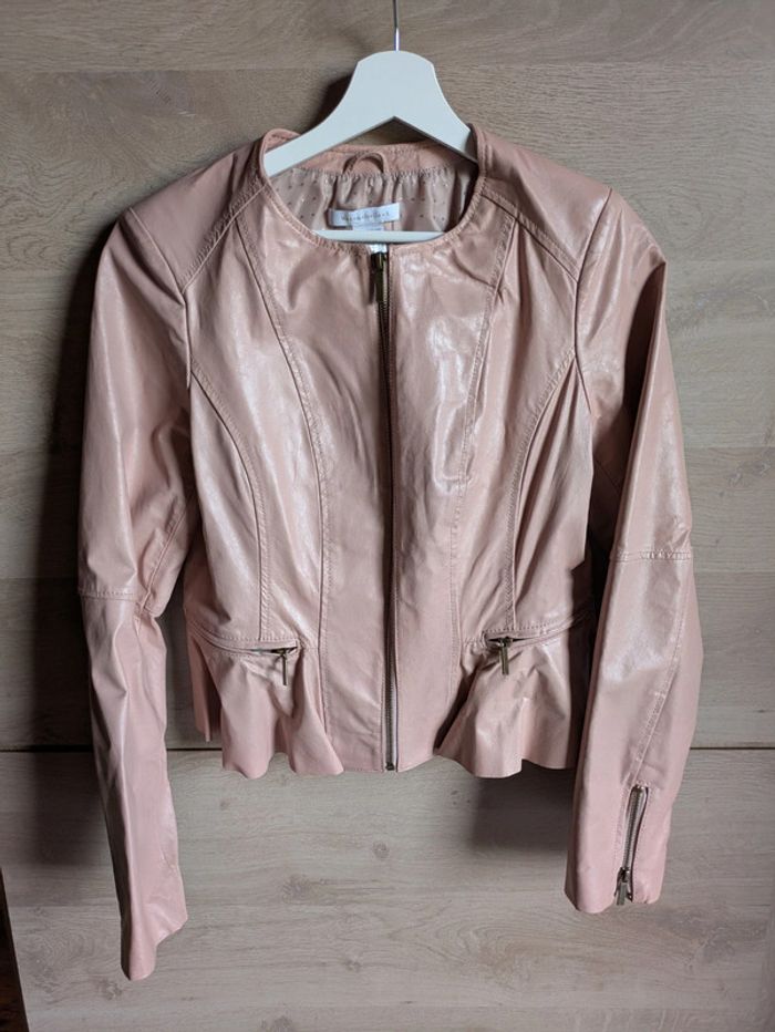 Veste en cuir Mademoiselle R La redoute - photo numéro 7