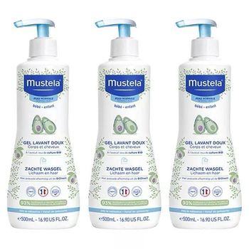 Lot de 3 gels lavants  Mustela 500ml