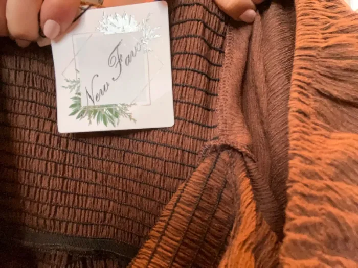 Robe marron épaules dénudées sexy - photo numéro 6