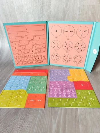 Livret magnétique d'apprentissage des fractions