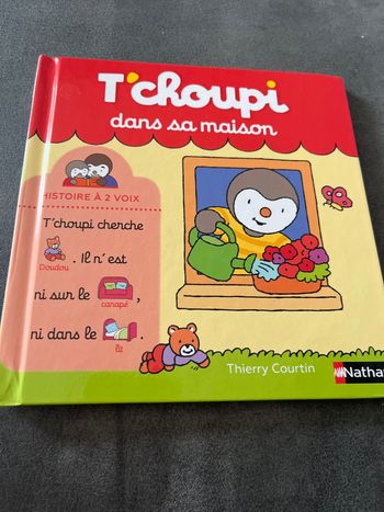Livre bébé tchoupi t’choupi dans sa maison