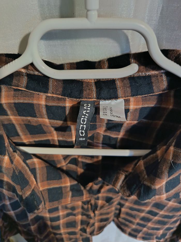 chemise courte marron de H&M 38 réf 72 D19 - photo numéro 2