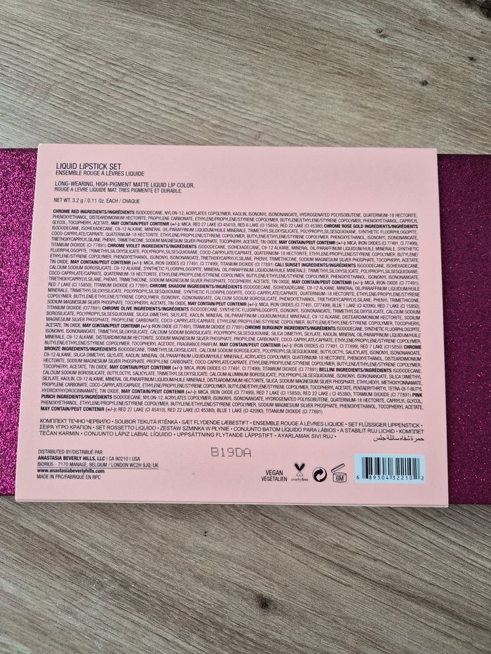 Coffret 10 rouges a levres liquides ABH - photo numéro 6