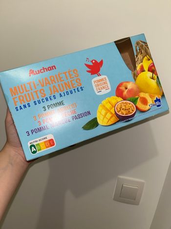 Pack de compotes aux fruit jaunes