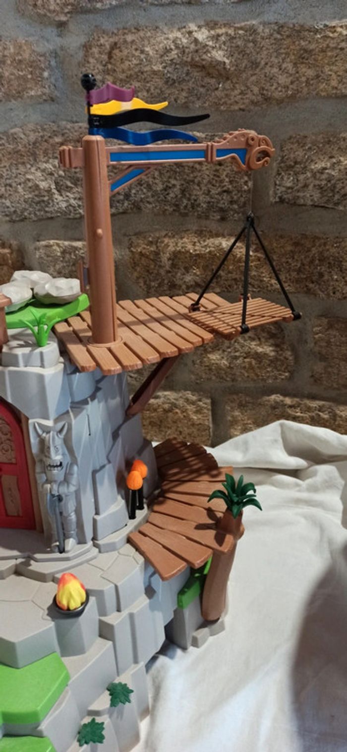 Rocher ile viking de beurk avec armes playmobil - photo numéro 6