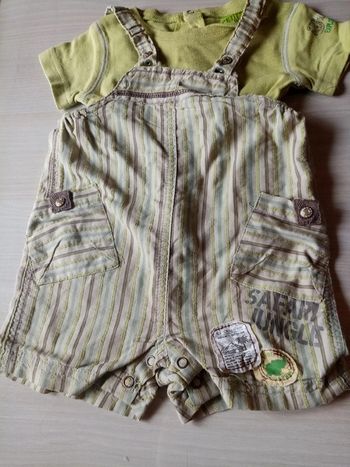 Ensemble salopette short