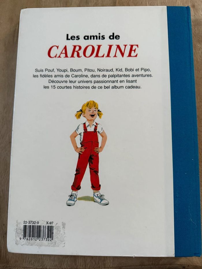 Reliure bleue livre Les amis de Caroline album Hachette Pierre Probst recueil - photo numéro 2