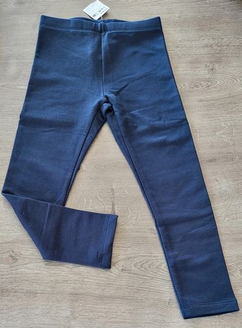 Legging bleu marine fourré