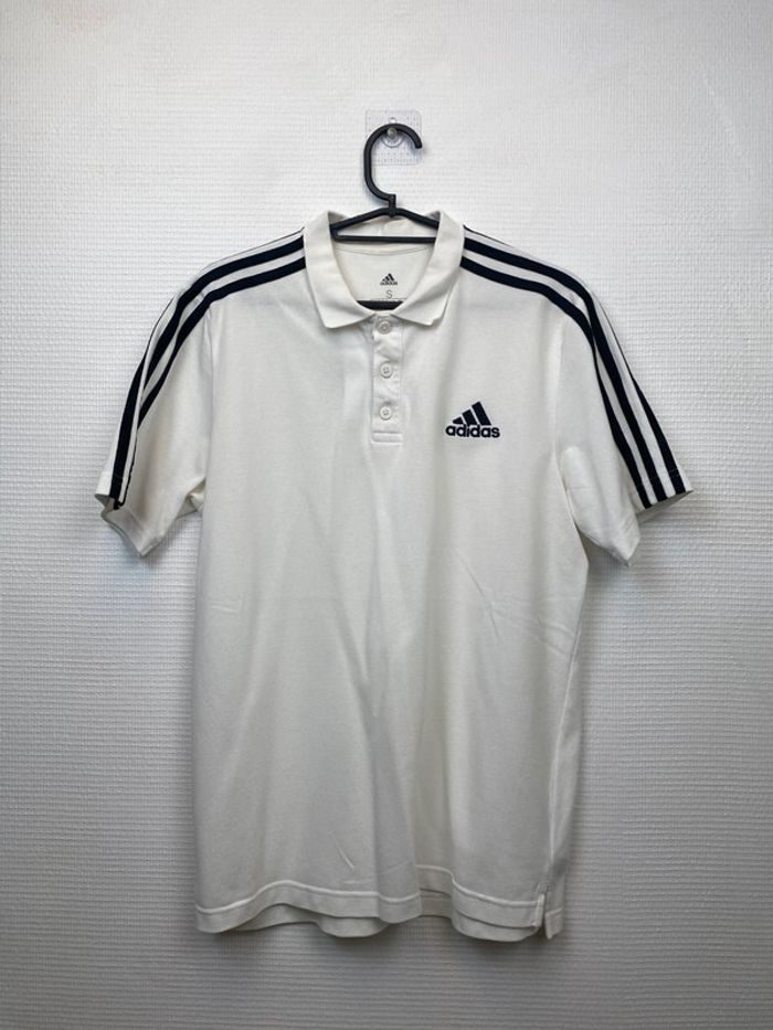 Polo, Adidas, blanc, homme, S (2738)