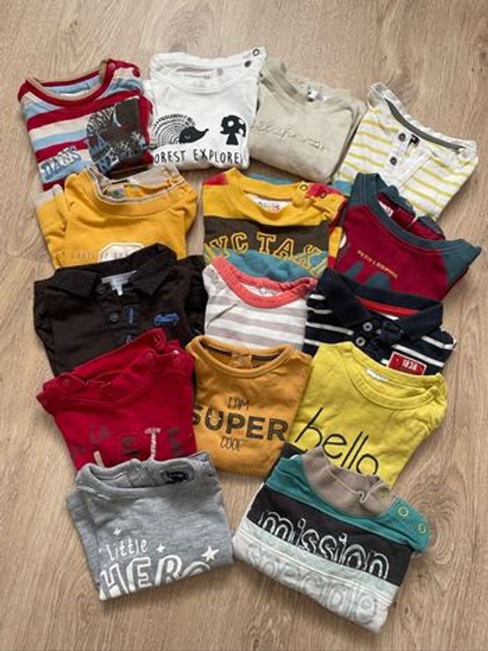 Lot de 15 t-shirt manche longue