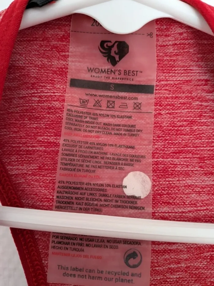 Brassière women's best red marl/rouge taille S move seamless - photo numéro 3