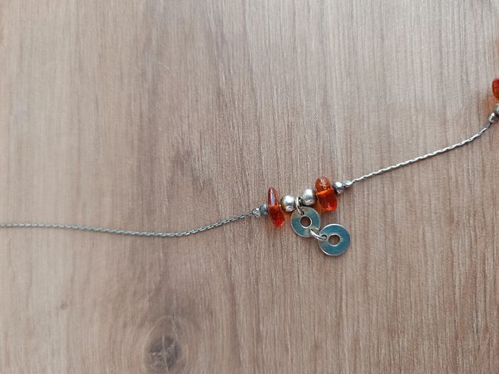 Collier ambre et argent - photo numéro 4