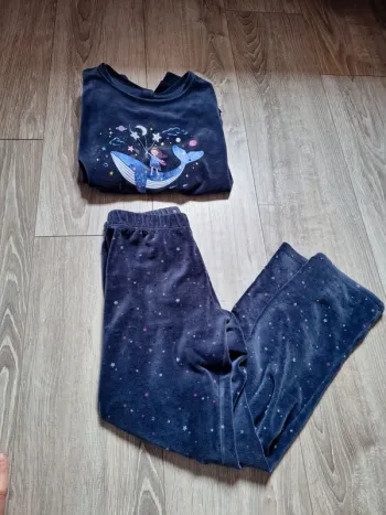 Pyjama sergent major velours hiver 11 ans
