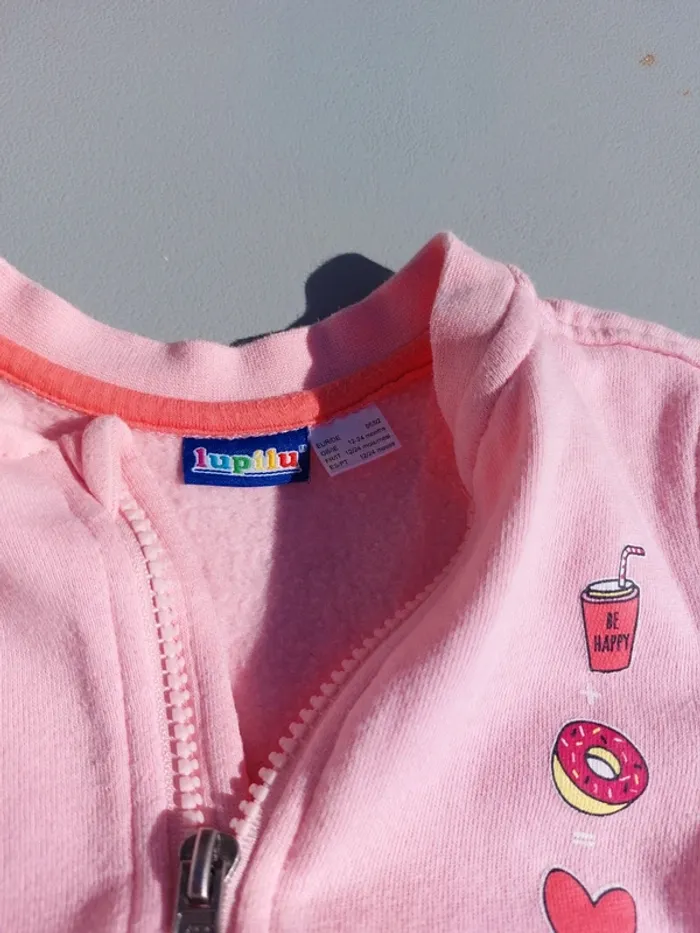 Veste zippée rose - photo numéro 3