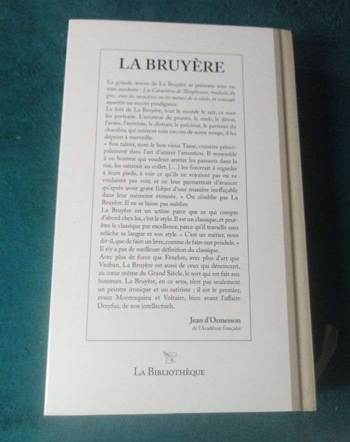 La Bruyère - Les Caractères - photo numéro 2