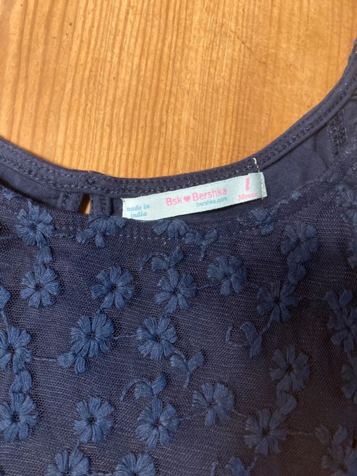 Débardeur Bershka bleu dentelle - photo numéro 2