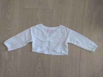 Gilet boléro blanc Gémo 6 mois