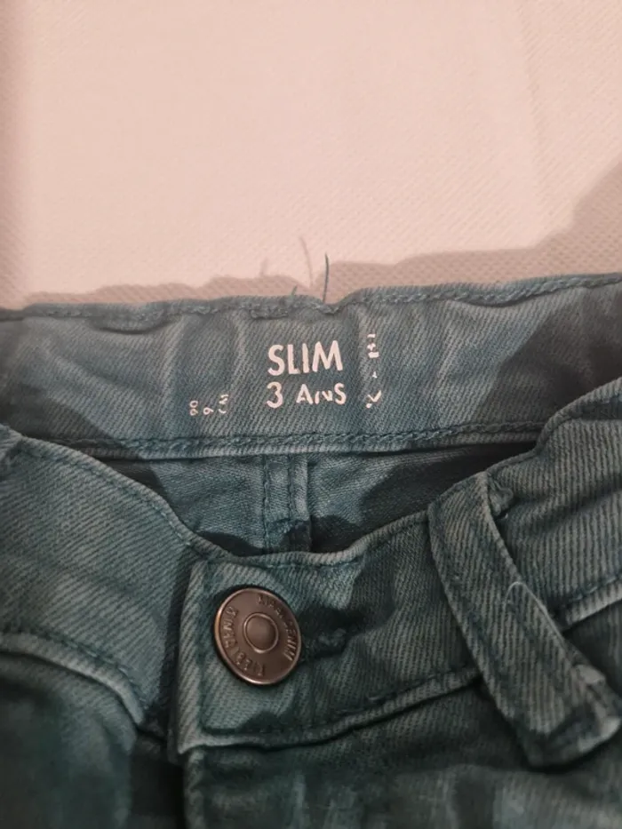 Pantalon slim jeans 3 ans 90-97 cm Kiabi - photo numéro 3