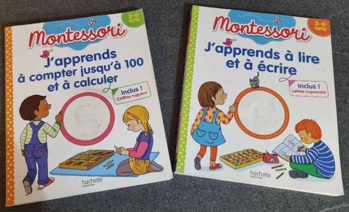 Lot 2 livres Montessori + cahier de vacances
