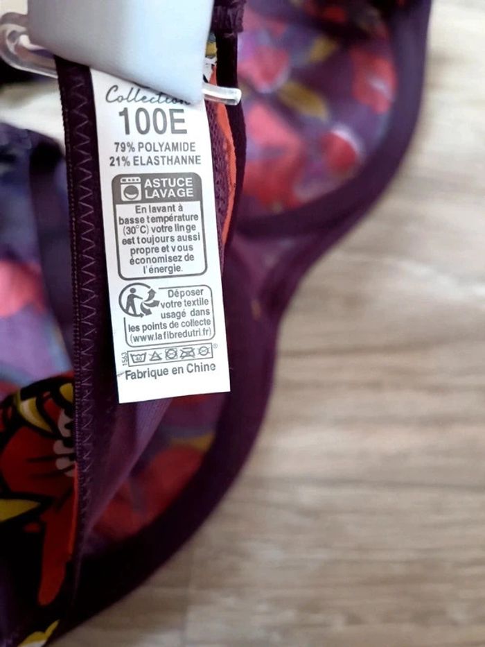 soutien gorge fleuri 100 E - photo numéro 3