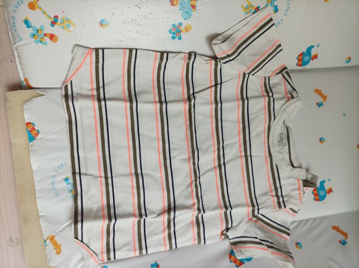 Maillot manches courtes rayé