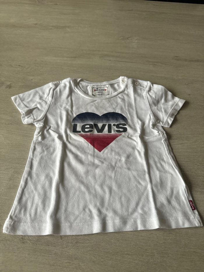 T-shirt fille Lévis 24mois coeur authentique
