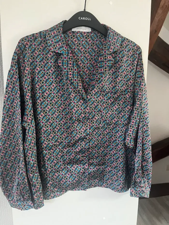 Chemise effet satiné