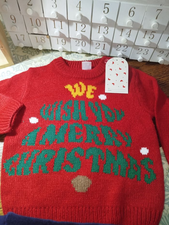 Lot de pull de Noël bébé T.9mois - photo numéro 4