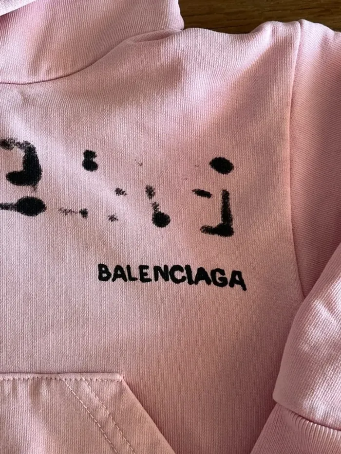 Sweat rose pâle Balenciaga - photo numéro 3