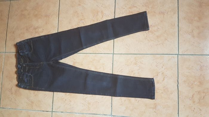 Jeans à pression Skinny fit fille 10 ans bleu Kiabi