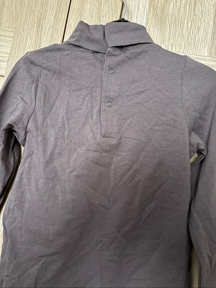 Tee shirt violet lapin col roulé Pat Et Ripaton t.36m - photo numéro 4