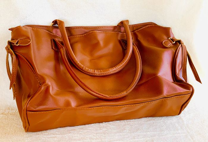 Sac à main marron clair Rodier façon cuir - photo numéro 3