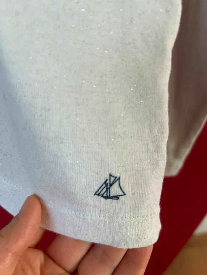 T-shirt Col roulé fille 10 ans petit bateau - photo numéro 3