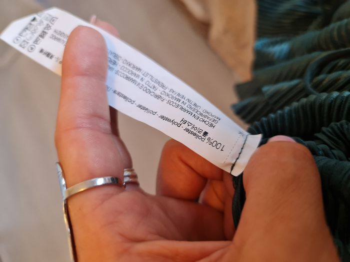 Combinaison verte bouteille plissée épaules découvertes Zara Taille 36 - photo numéro 9