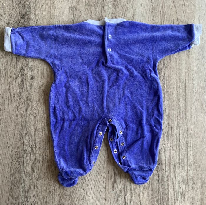 Pyjama velours bleu - photo numéro 3