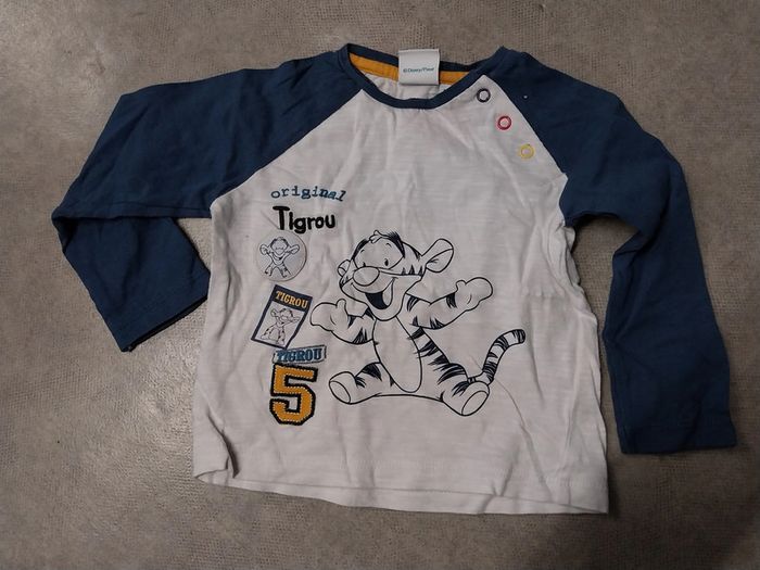 haut tee shirt manches longues garcon 18 mois disney tigrou