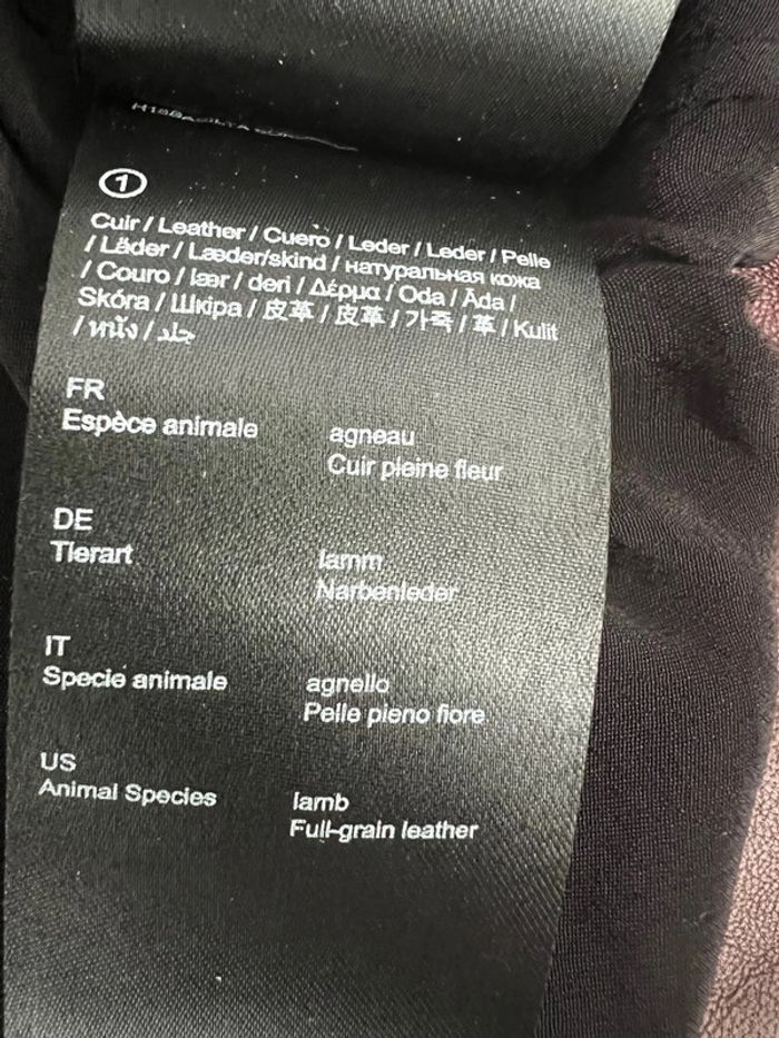 Veste en cuir motard Maje - photo numéro 17