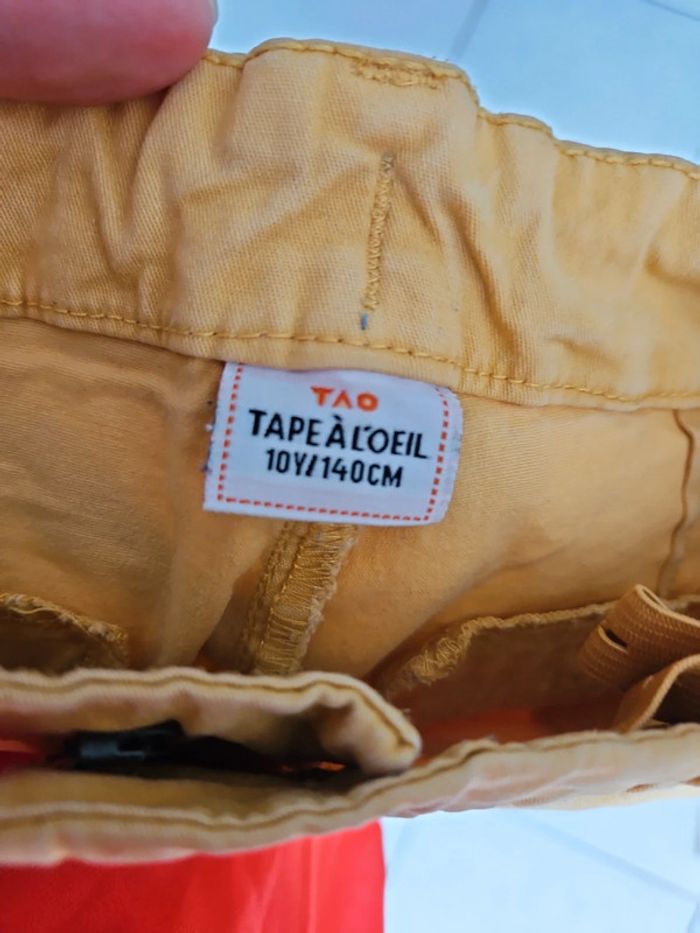 Pantalon chino garçon jaune Tao 10 ans chla4 - photo numéro 6