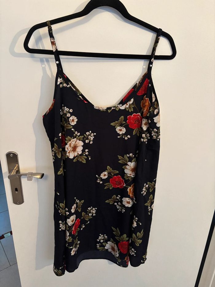 Robe bleue à fleurs L - photo numéro 2