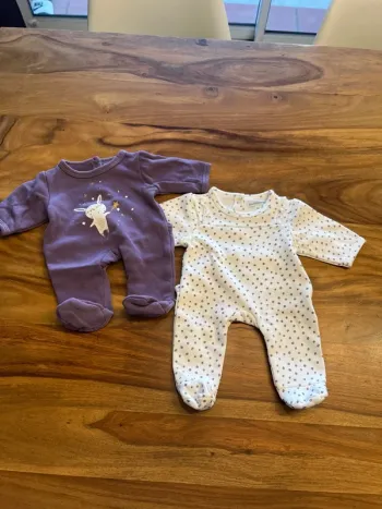 2 pyjamas vertbaudet