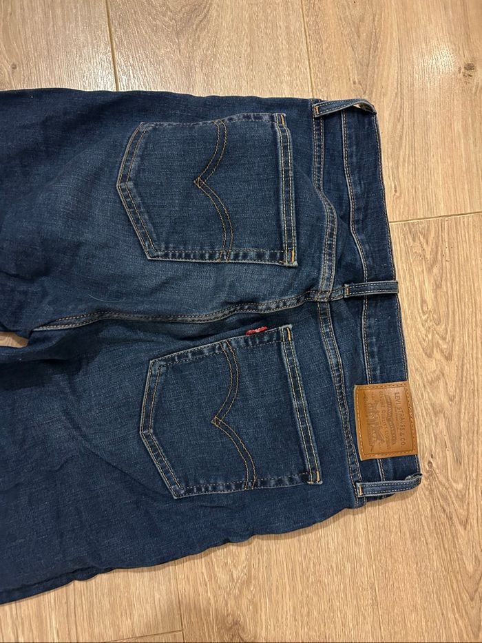 Jean LEVIS 724 Taille haute Droit Bleu foncé - photo numéro 4