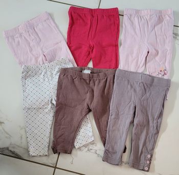 Lot de 6 leggings 9 mois